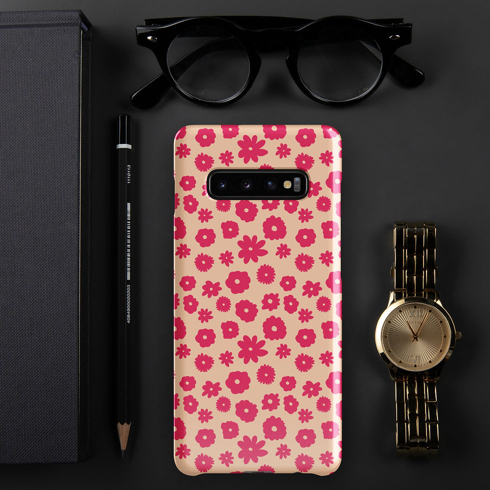 Thumbnail: Tiny Flowers Samsung Snap Case Pink