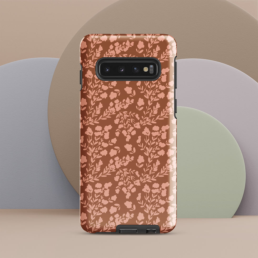 Gypsum Samsung Phone Case Brown Pastel