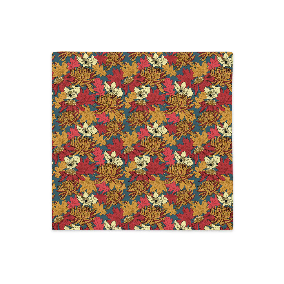 Thumbnail: Golden Bloom Pillow Case | Vintage Fall Collection