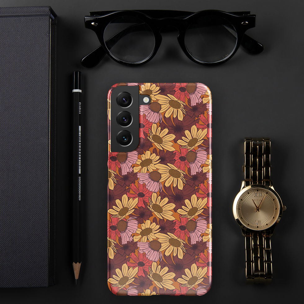 Thumbnail: Retro Flowers Samsung Snap Case