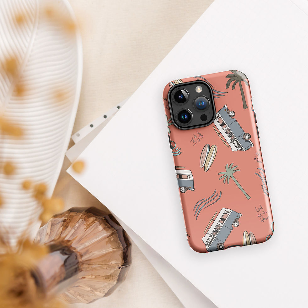 Thumbnail: Summer Surfin' Tough Case for iPhone® | Summer Vibes Collection 