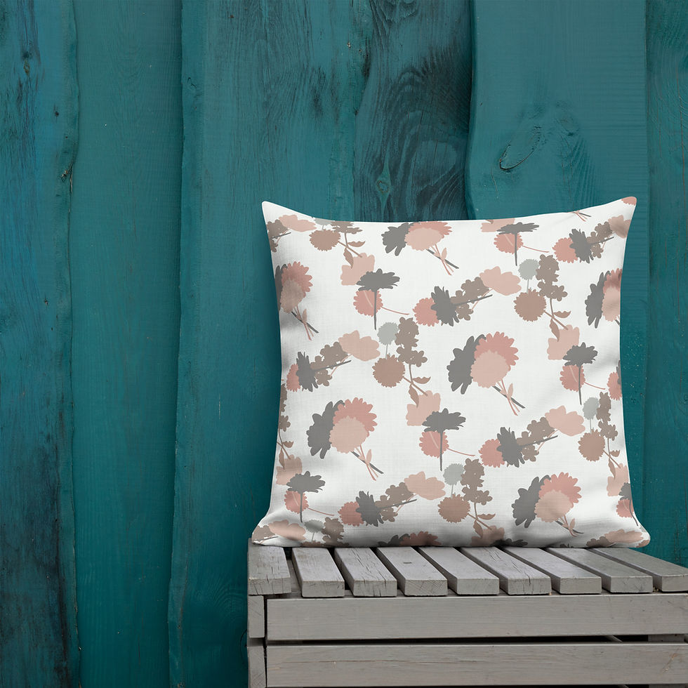 Thumbnail: Summer Garden Pastel Premium Pillow | Summer Vibes Collection