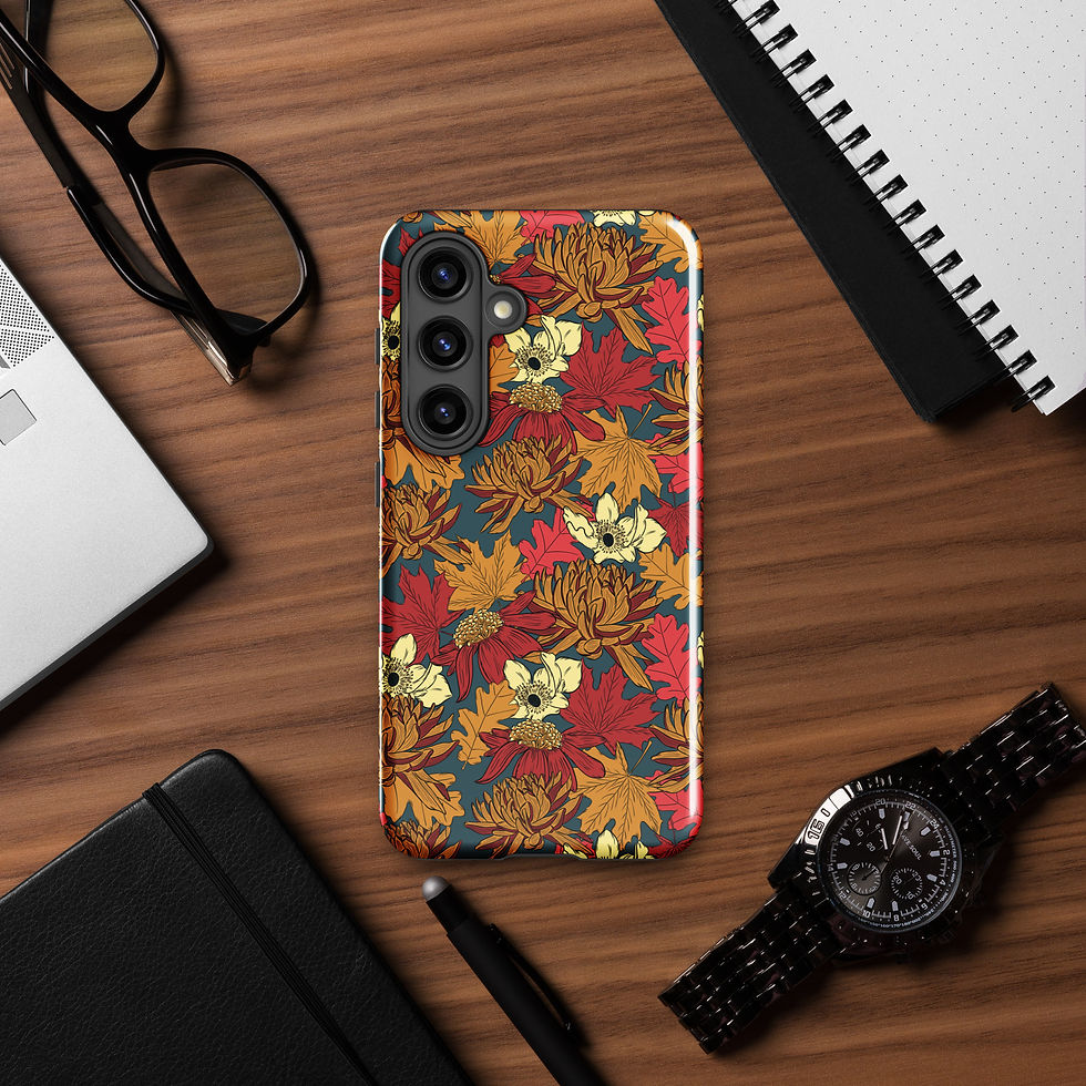 Thumbnail: Golden Bloom Tough case for Samsung® | Vintage Fall Collection
