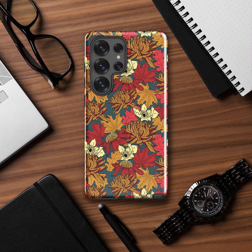 Thumbnail: Golden Bloom Tough case for Samsung® | Vintage Fall Collection