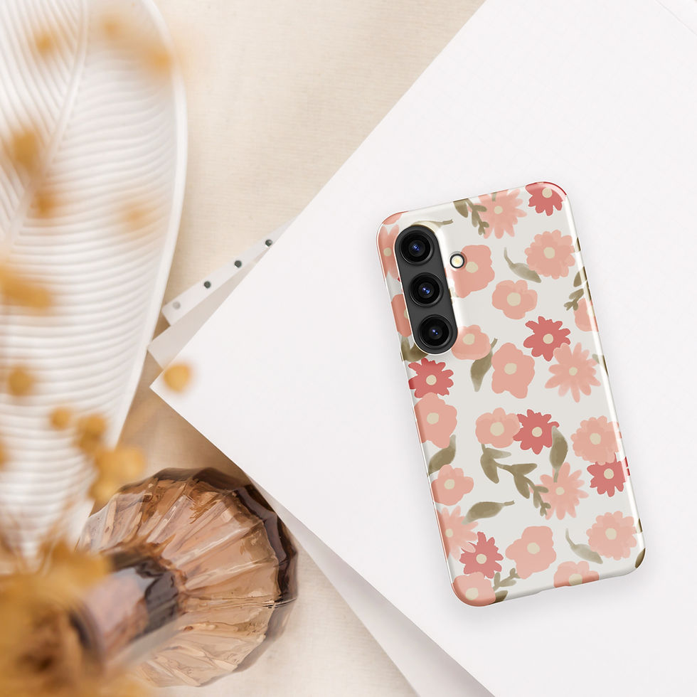 Thumbnail: Watercolor Flowers Samsung Snap Case Pastel