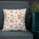 Thumbnail: Flowers LadyBug Pillow White