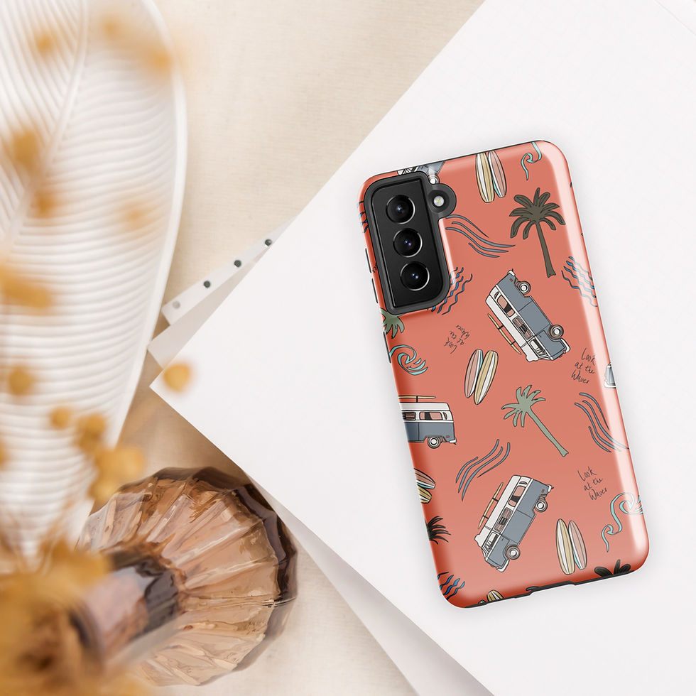 Thumbnail: Summer Surfin' Tough Case for Samsung® | Summer Vibes Collection