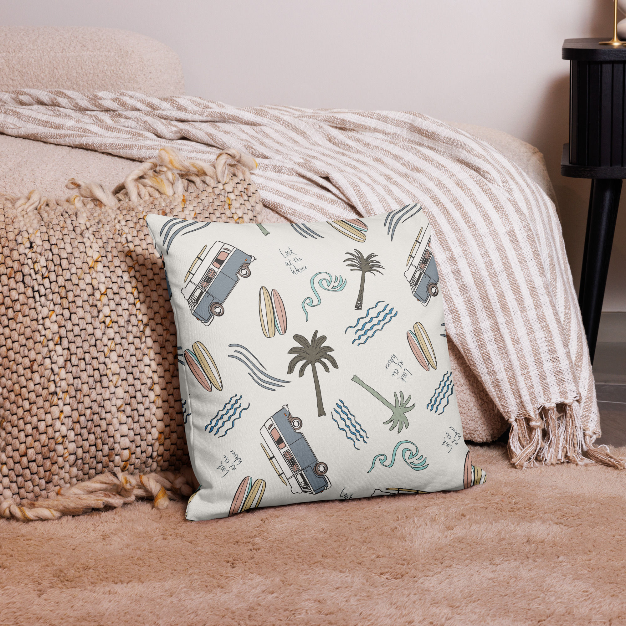 Summer Surfin' Premium Pillow | Summer Vibes Collection