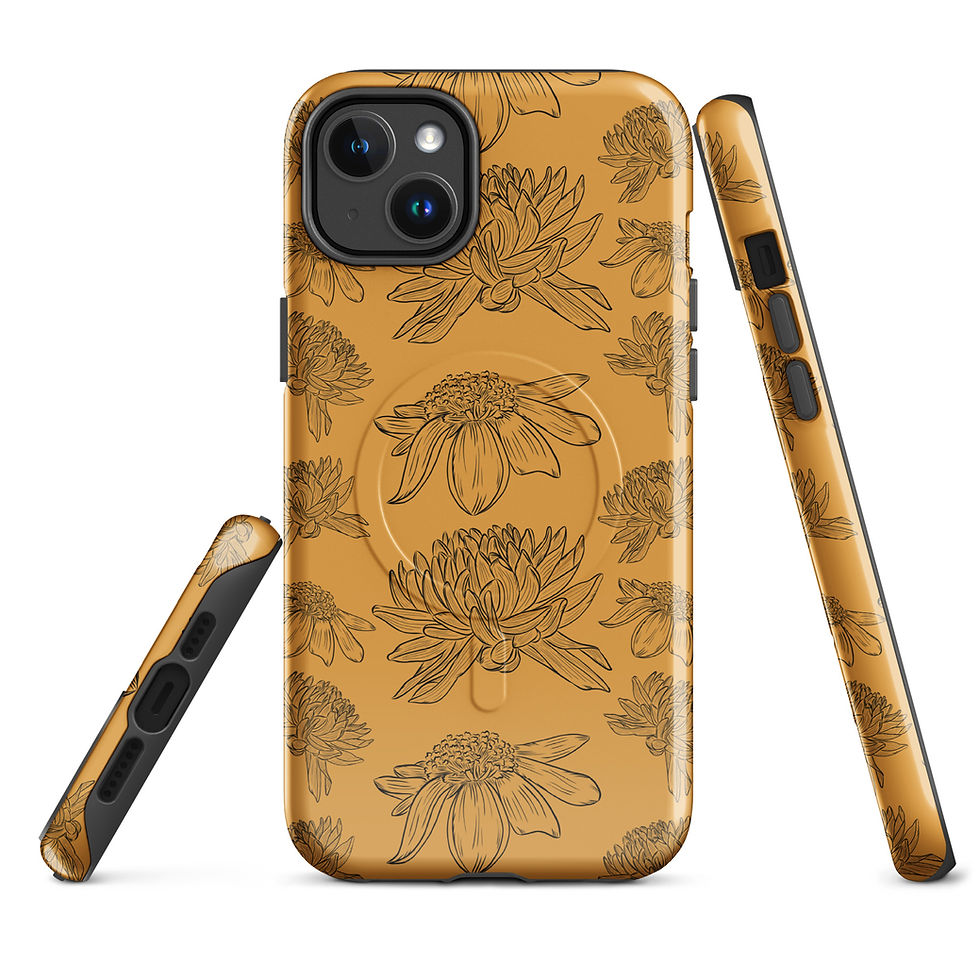 Thumbnail: Seasonal Outlines MagSafe® tough case for iPhone® | Vintage Fall Collection | By C Studio®