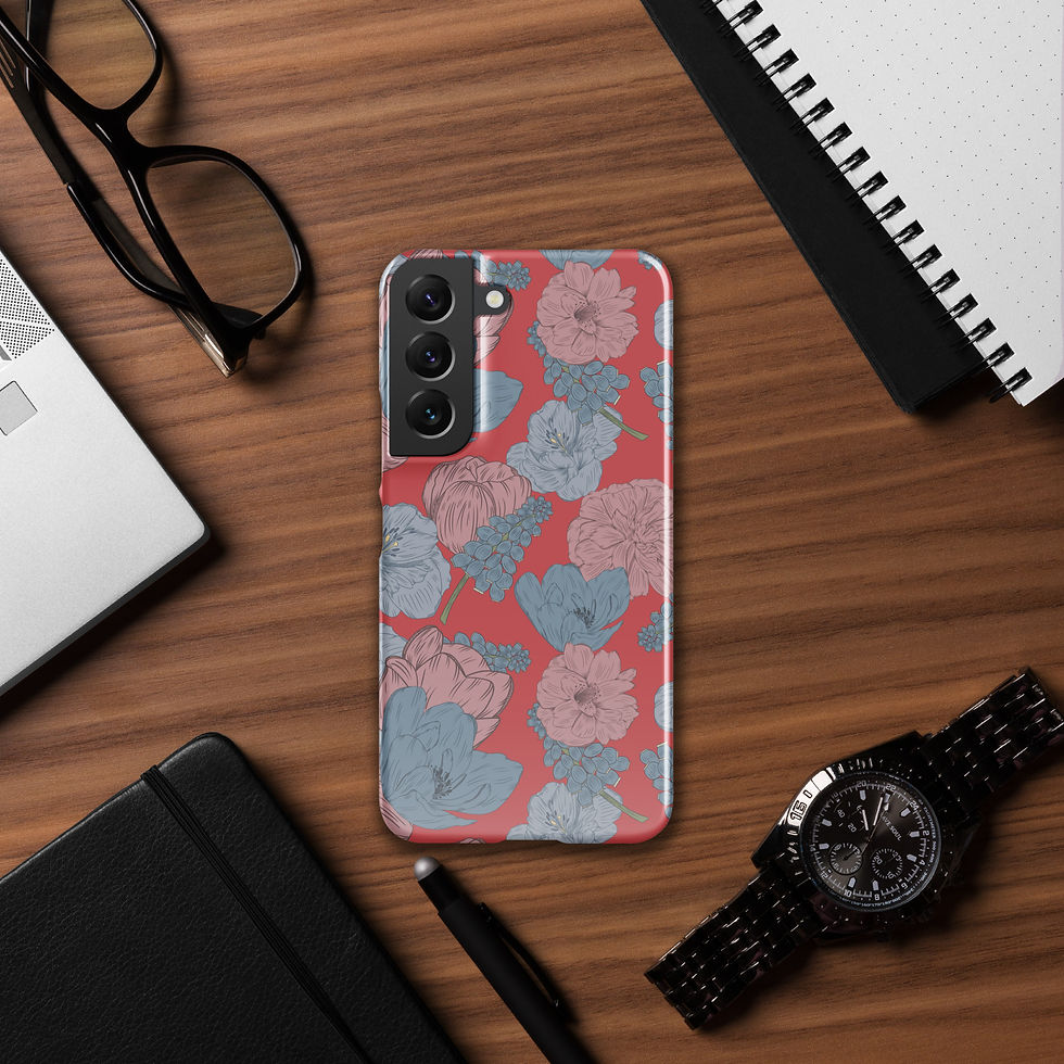 Thumbnail: Blush & Sky Snap case for Samsung® | Dutch Bloom Collection 2026