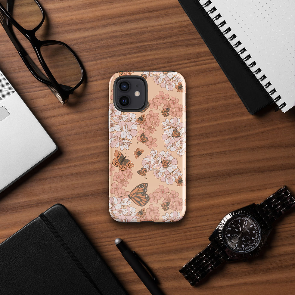 Thumbnail: Butterfly Blossom Phone Case Pastel