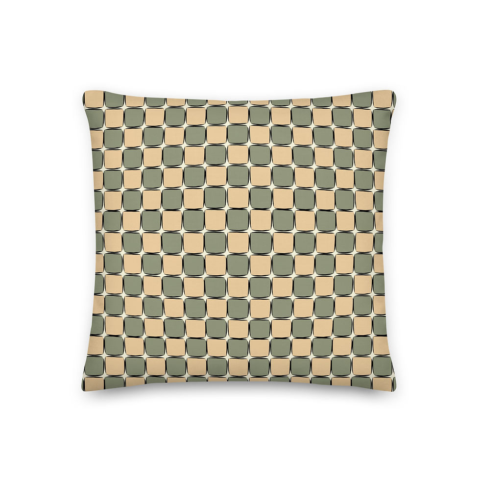 Thumbnail: Retro Blocks Pillow | Vintage Fall Collection | By C Studio®