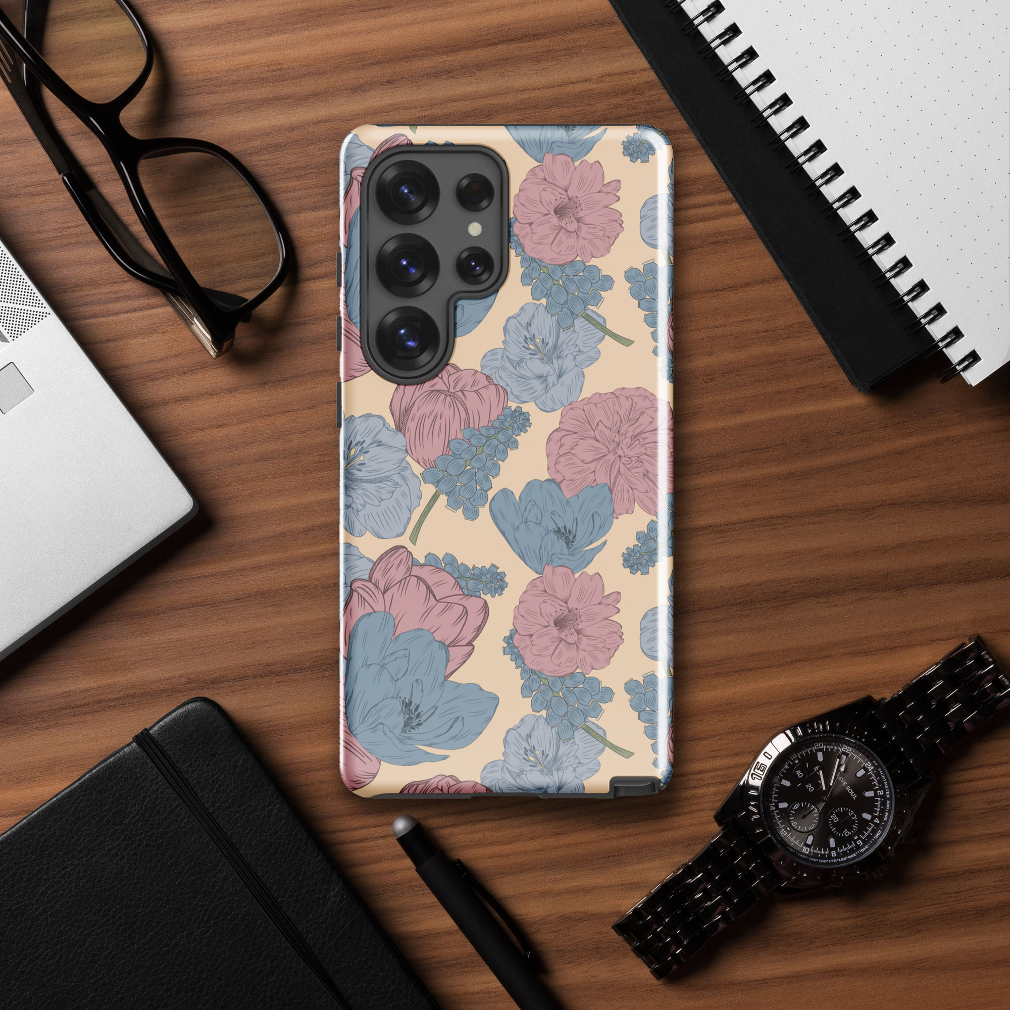 Blush & Sky Tough case for Samsung® | Dutch Bloom Collection 2026