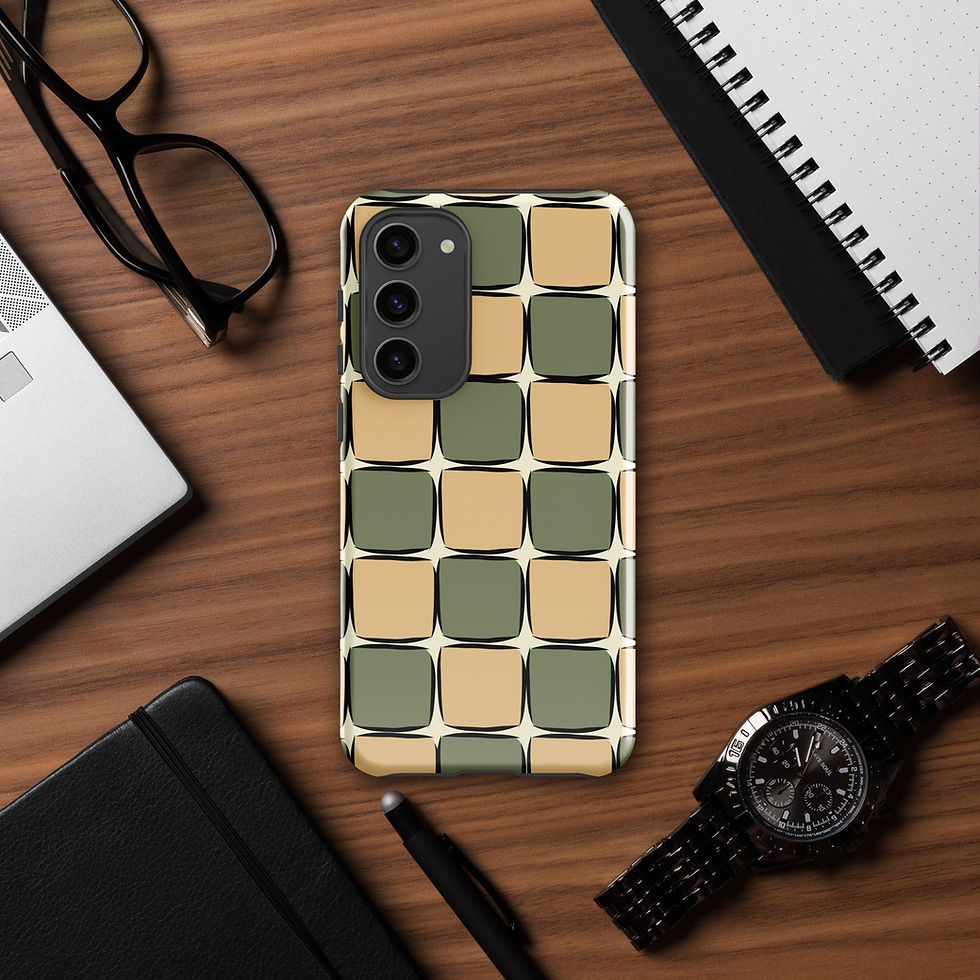Thumbnail: Retro Blocks Tough case for Samsung® | Vintage Fall Collection