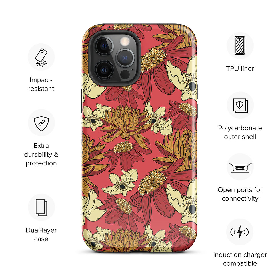 Thumbnail: Vintage Florals Tough Case for iPhone® | Vintage Fall Collection | By C Studio®