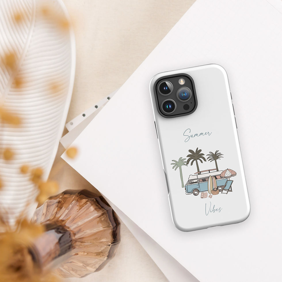 Summer Surfin' Tough Case for iPhone® | Summer Vibes Collection copy copy