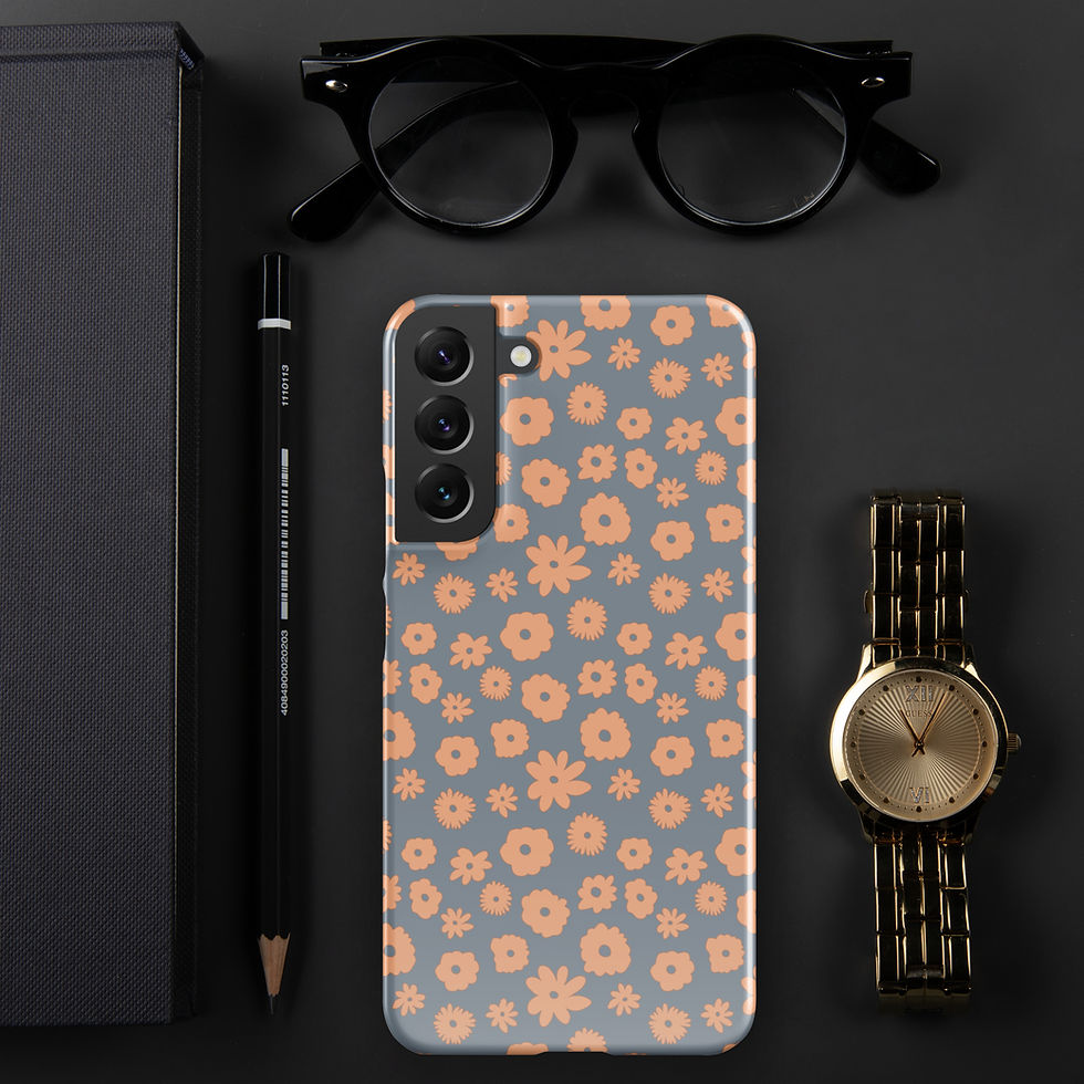 Thumbnail: Tiny Flowers Samsung Snap Case Pastel Green