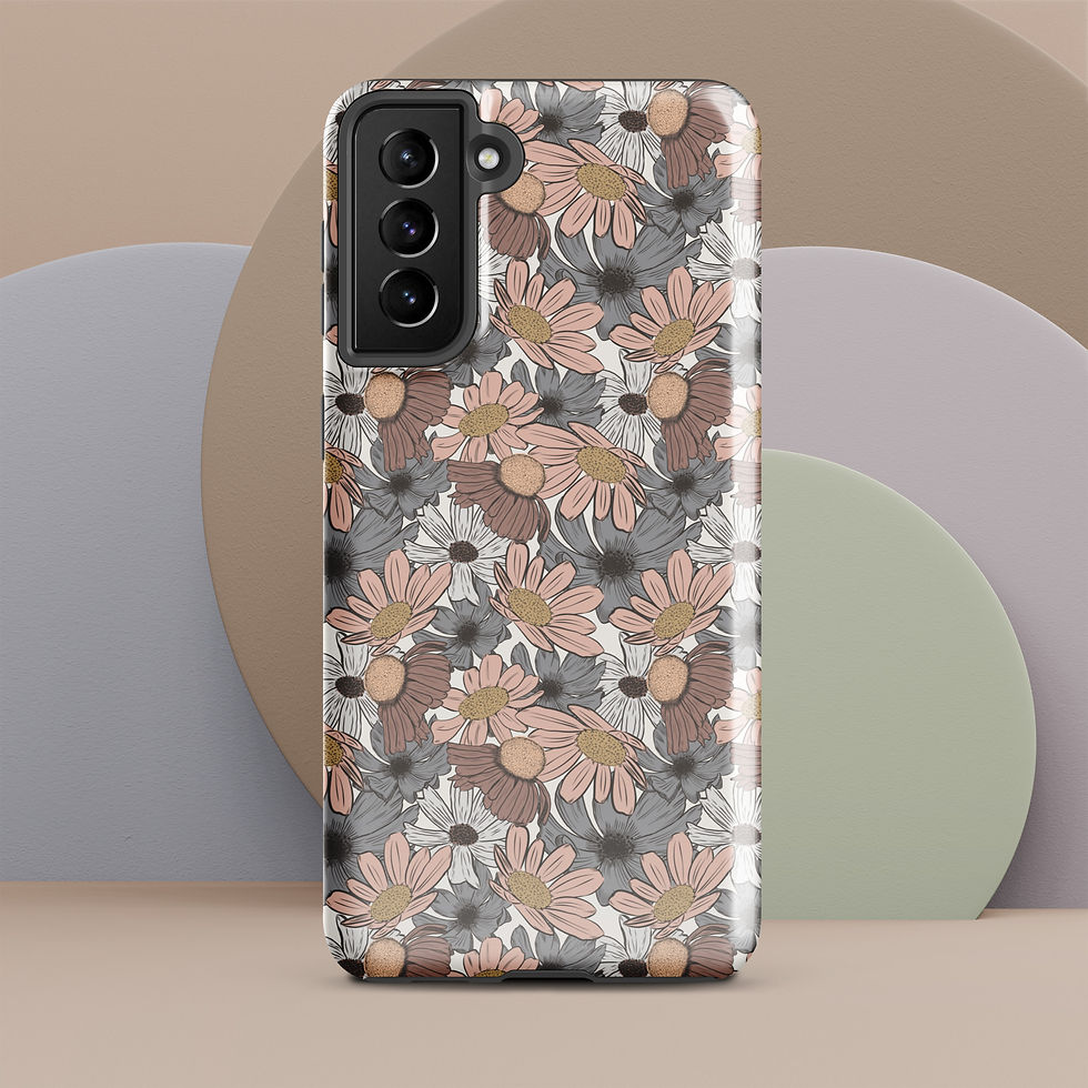 Thumbnail: Retro Flowers Samsung Phone Case