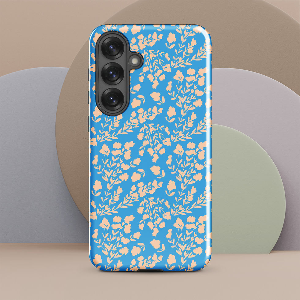 Thumbnail: Gypsum Samsung Phone Case Blue Yellow