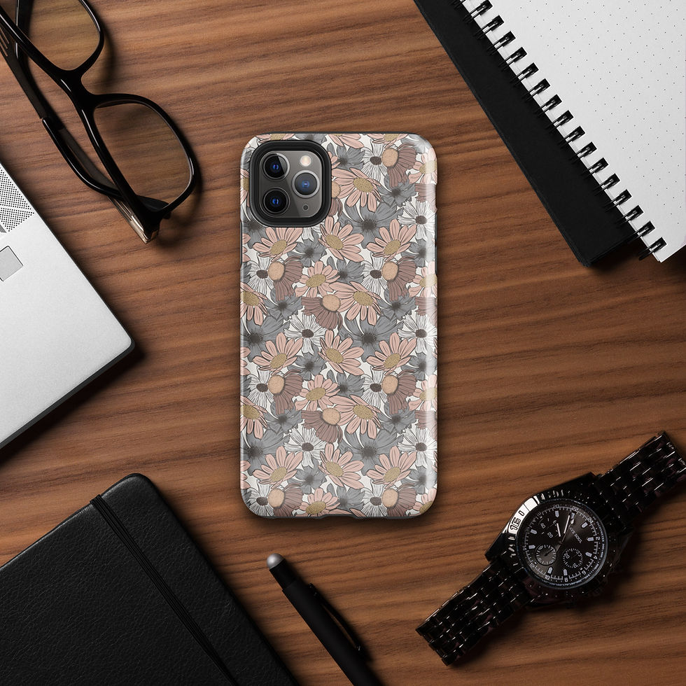 Thumbnail: Retro Flowers IPhone Case