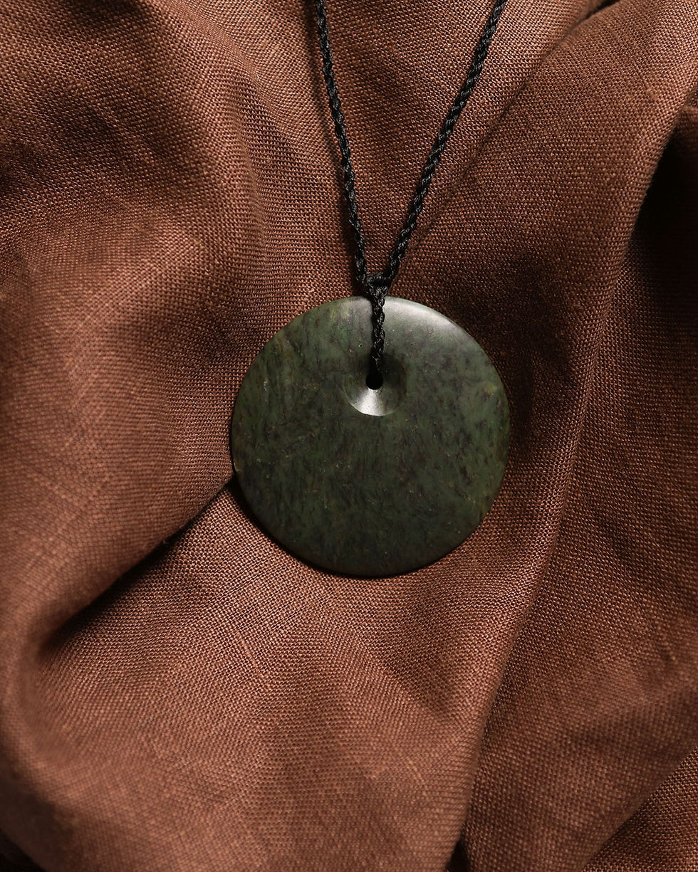 Pounamu greenstone pendant