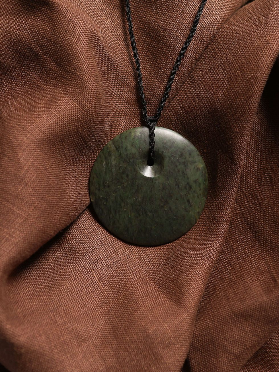 Pounamu greenstone pendant