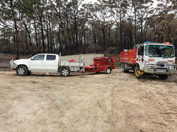 Fire truck and rescue trailer