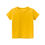 Thumbnail: T shirt Solid Cotton Short-Sleeved Basic T-shirt Children's