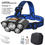 Thumbnail: Usb Rechargeable Built-in Battery 5 Led Strong Headlight 