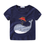 Thumbnail: Boys Outfits Cute Cartoon Whale Pattern T-Shirts Striped Summer Shorts Suit
