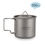 Thumbnail: Cookware Set Titanium Cup Cookware Tea Coffee Water Mug Portable