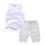 Thumbnail: Children Suit Unisex Soft 2Pcs Set Solid Shorts+Vest T-shirt 2-12Years