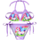 Thumbnail: Unicorn Girls Swimsuit Two Piece 3-12 Years Children's Swimwear 