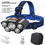 Thumbnail: Usb Rechargeable Built-in Battery 5 Led Strong Headlight 
