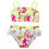 Thumbnail: Baby Girls 2pcs Swimsuits Ice Cream Pattern Bikinis Set Children Swimwear 