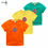 Thumbnail: T-shirts Colorful Cotton Short-Sleeved T-shirts 2-12Years