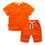 Thumbnail: Children Suits Cotton T-shirt +Beach Shorts Suit 2-12 years
