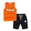 Thumbnail: Cartoon Cotton Vest T-shirt Tops+Shorts Pants Suit 2Pcs/Set Children's Clothes