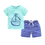 Thumbnail: Boy Outfits Drawstring Short Suit Cute Boys Clothes