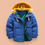 Thumbnail: Boy Winter Coats Hooded Warm Patchwork Jackets Boy Long Sleeve Outerwear