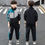 Thumbnail: Teenage Boys Clothing Set Autumn Children Patchwork Sportswear Suits