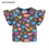 Thumbnail: Ruffle Sleeve Girls T-shirts Heart Colorful Kids Clothes
