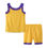 Thumbnail: Girls Pajama Outfits Sleeveless Lace-Edge Patchwork Tank Tops and Shorts Suit