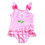 Thumbnail: Pink Plaid Girl Swimwear For Hot Spring Sun Flower Toddler One Pieces Swim Suits