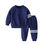 Thumbnail: Athletic Jogger Pant Set Casual Stripe Cotton Pullover Children Clothing Suit