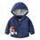 Thumbnail: Boys Hooded Jackets Cartoon Dinosaur Long Sleeve Loose 2 to 6 Years