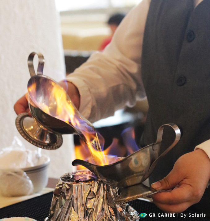 The art of Flambé Coffee at Solaris ☕️🔥