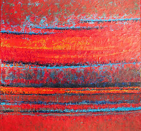 Les chaumes - Acrylique sur toile - 60 X