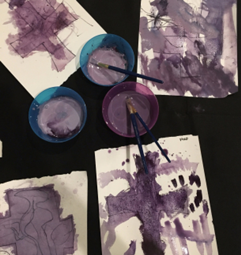 Ash Wednesday Watercolor Project