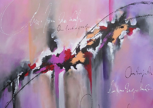 Tableau abstrait moderne peinture acrylique sur toile